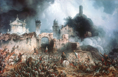 Foto: Die Schlacht von Solferino (Gemälde von Carlo Bossoli)